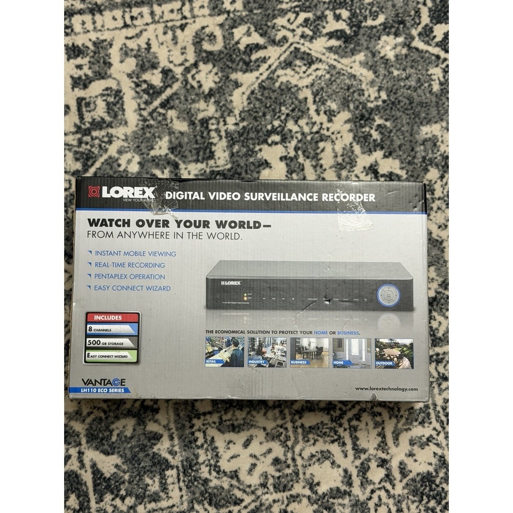 Lorex LH118501 Digital Video Surveillance Recorder 8 Channel DVR 500gb